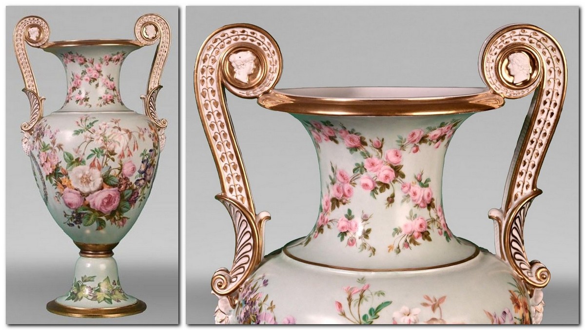 Фарфоровая ваза мануфактуры Севр периода Луи-Филиппа Фарфоровая ваза мануфактуры Севр периода Луи-Филиппа