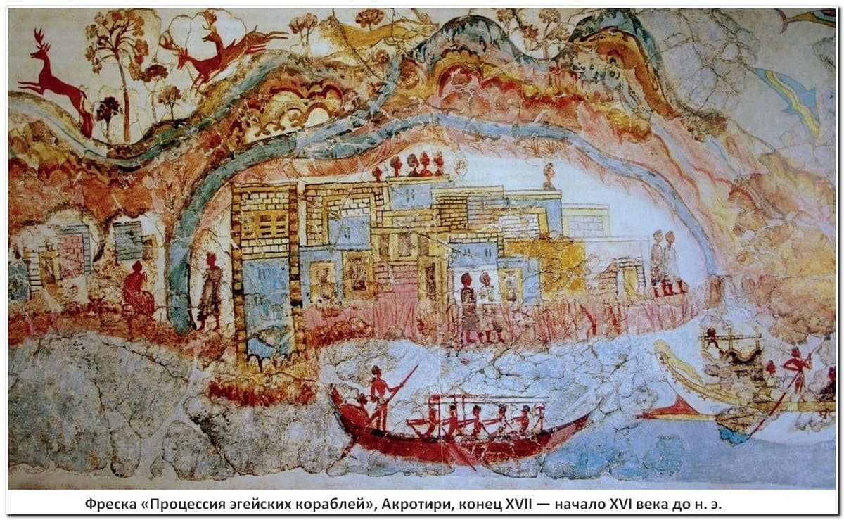 Фреска «Процессия эгейских кораблей»,