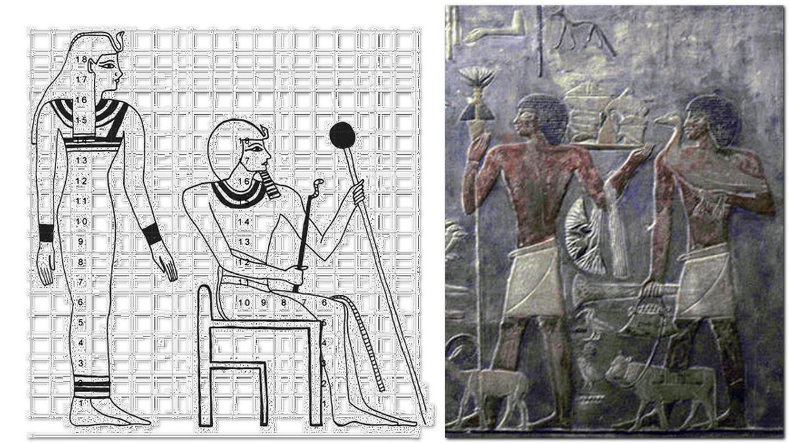 Правило каноничного изображения человека. Египет