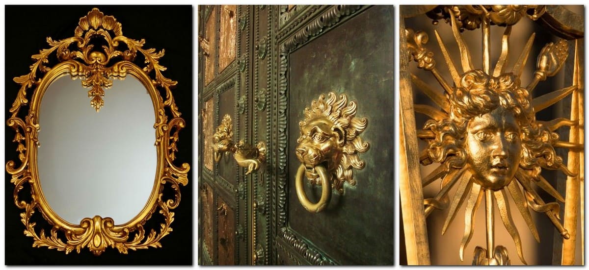 Предметы прикладного искусства в орнаменте барокко