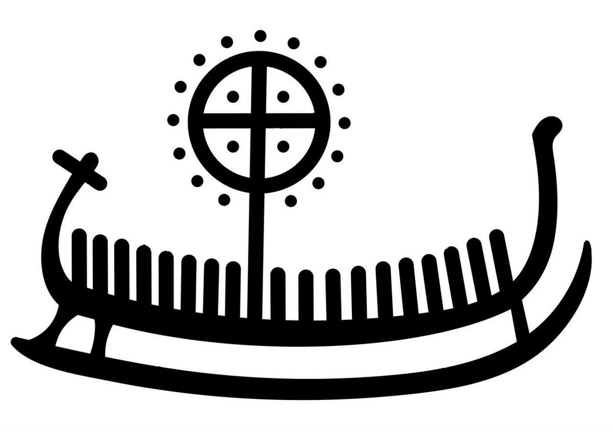  Драккар - орнамент викингов