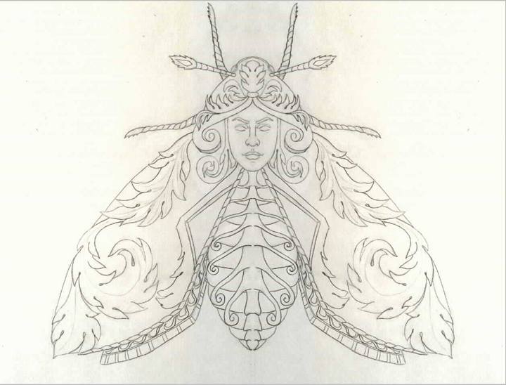 Бабочка. Работа Натальи Рязановой
