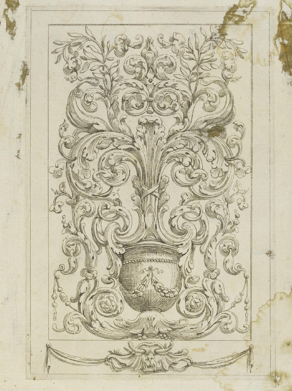 Орнамент,автор Агостино Мителли,1633 год