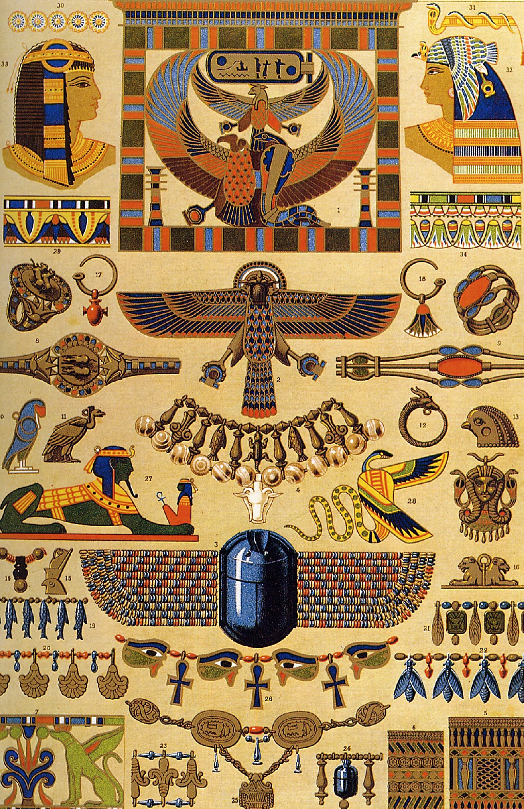Орнаменты древнего Египта
